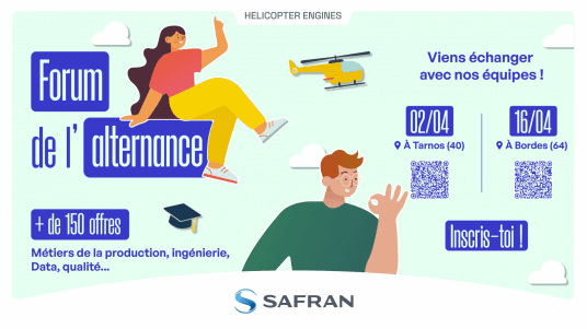 🚁 Forum Alternance Safran Helicopter Engines – 150 postes à pourvoir